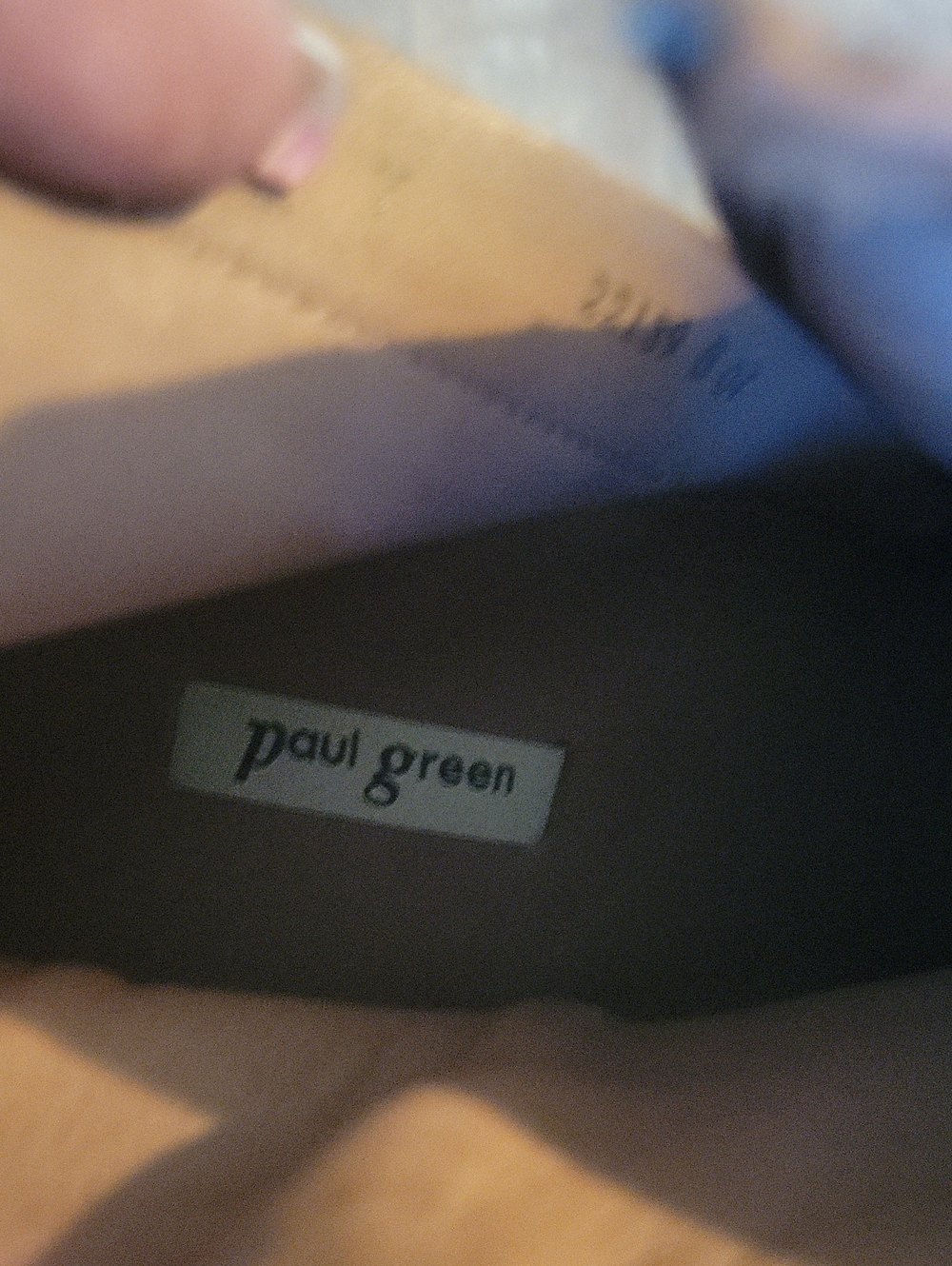 Paul Green Chestnut Brown Leather Ankle Booties with Block Heel - Picture 7 of 8